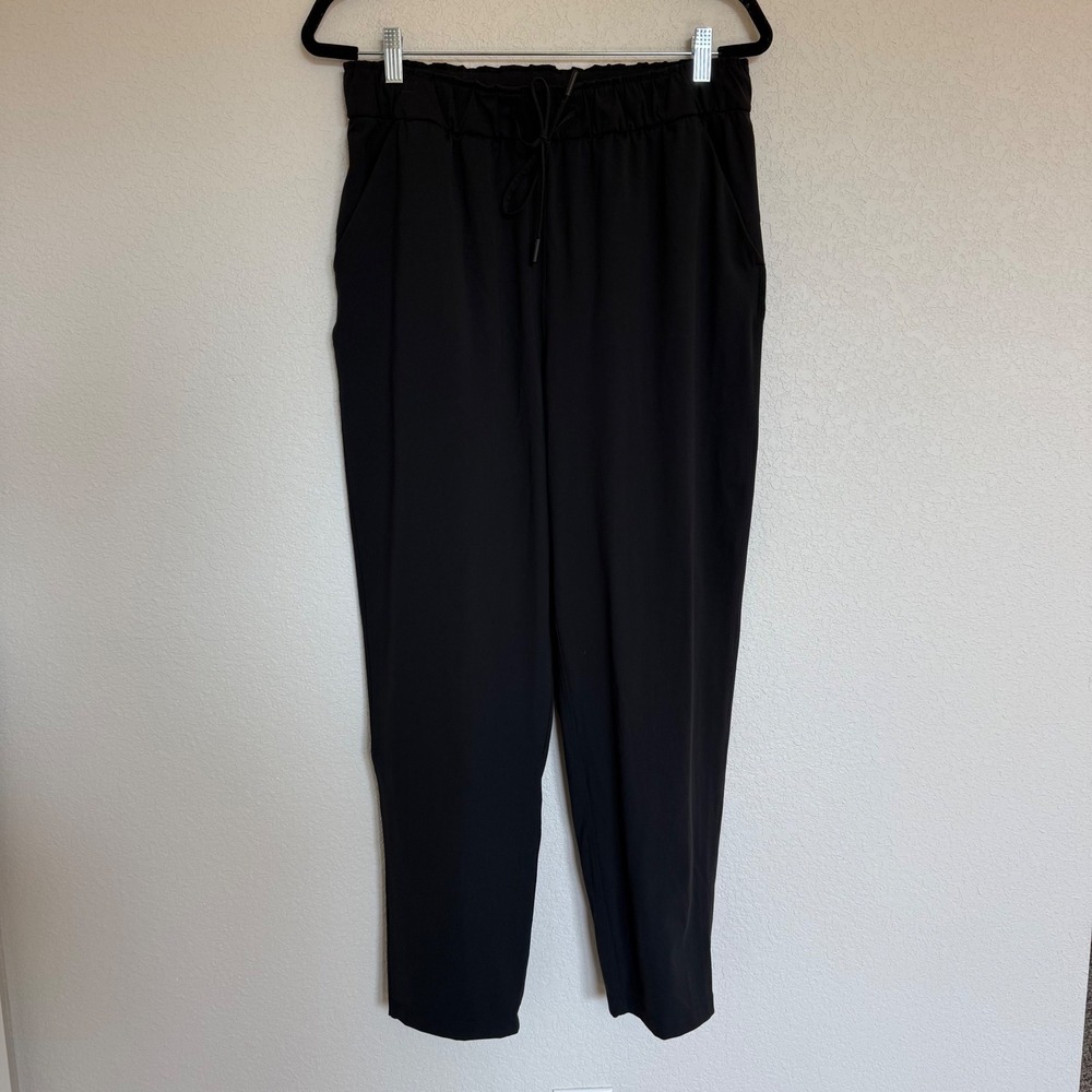 Lululemon Keep Moving Pant 7/8 High-Rise Black W5DCFS Size 10 Drawstring Jogger